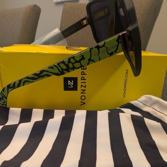Vonzipper Sunglasses Roller Party Animals Lime BRAND NEW - Picture 4 of 6